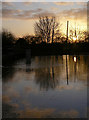 Watery Lane ford at Sunset