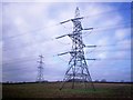 Pylons North of Furzy Park, Llanteg