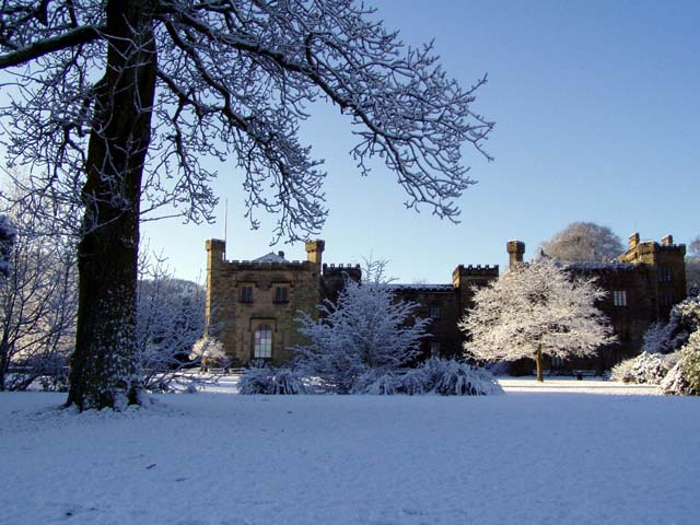 Towneley Hall in winter