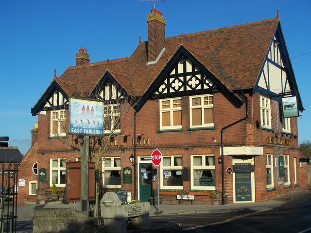 The Bull Inn, East Farleigh and Village Sign