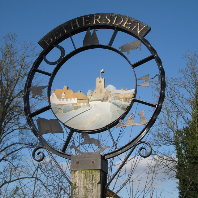 Bethersden Village Sign, Bethersden,... © Oast House Archive cc-by-sa/2 ...