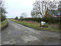 The lane to Castle Hill Farm, near Marston Meysey