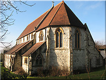TQ2549 : St Luke's church - East end by Stephen Craven