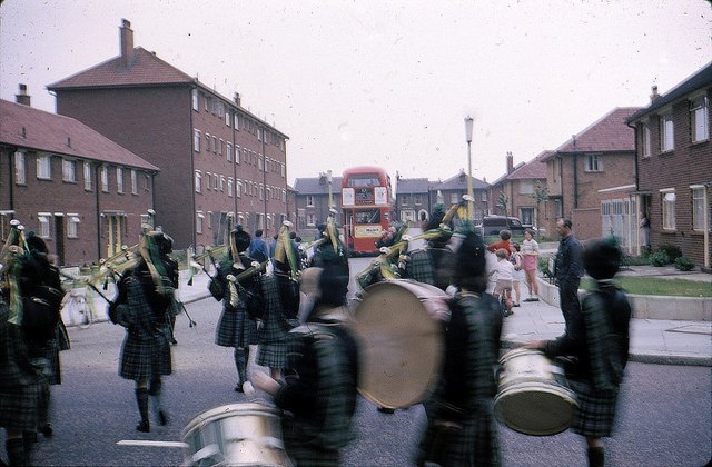 Girl Pipers in Magdala Road