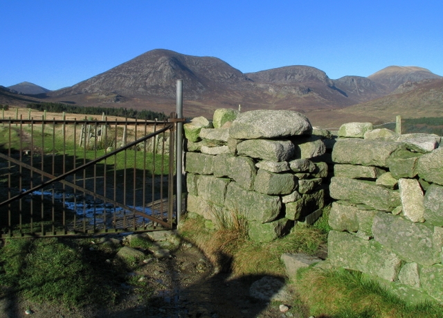 Gate and stile in the Mourne Wall