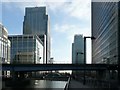 Docklands Light Railway Bridge at Canary Wharf