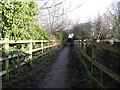 Footpath over the old Cheltenham to Banbury railway line