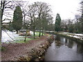 Pendle Water and Victoria Park, Nelson, Lancashire