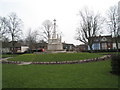 Rear of war memorial in Litten Gardens