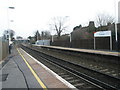 Looking towards the bridge linking Salisbury and Windsor Roads at Cosham Station