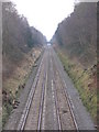 Bristol to Birmingham Main Line looking towards Barnt Green Station.