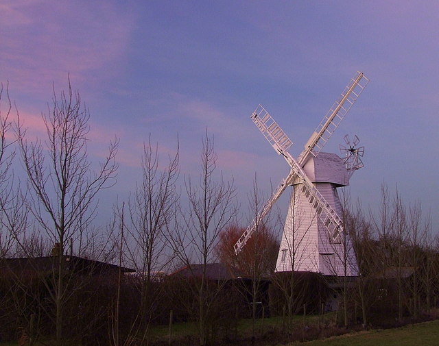 The white smock mill, Sandwich, Kent