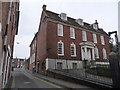 Blandford Forum: Old Bank House and Church Lane