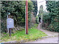 Footpath east from Cawdor, Ross-on-Wye