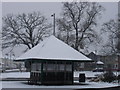 Bus shelter on the corner of Clapgate Lane and Nacton Road