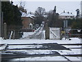 Gipsy Lane and the railway crossing