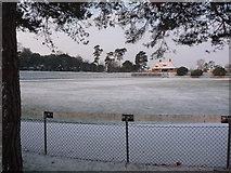 SZ0993 : Winton: Winton Rec after snowfall by Chris Downer