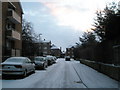 Looking along Herne Road to Wymering Methodist Church Centre