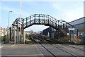 Bridge over the railway, Gillingham level crossing