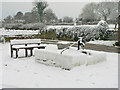 The village pump in winter, Llanmaes