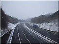 The M4, looking west from Wenallt Road, Cardiff