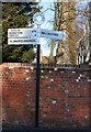 Old sign on the corner