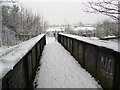 Footbridge carrying path to former Clay Cross Works Site