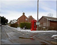 SK7176 : Gamston telephone box by Steve  Fareham