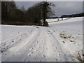 SU7893 : Snowy Footpath by Shaun Ferguson