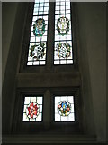 SU9850 : Stained glass windows on the north wall of Guildford Cathedral (7) by Basher Eyre