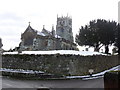 Fontmell Magna: the church in snow