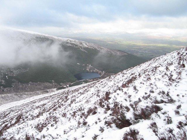 Bay Lough from ascent Sugarloaf Hill