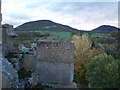 View of the Eildon Hills from Melrose Abbey