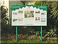 Notice board outside Hafod Lodge