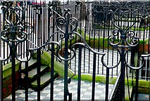 TQ2878 : Wrought Iron Fencing on Buckingham Palace Rd by Nigel Mykura