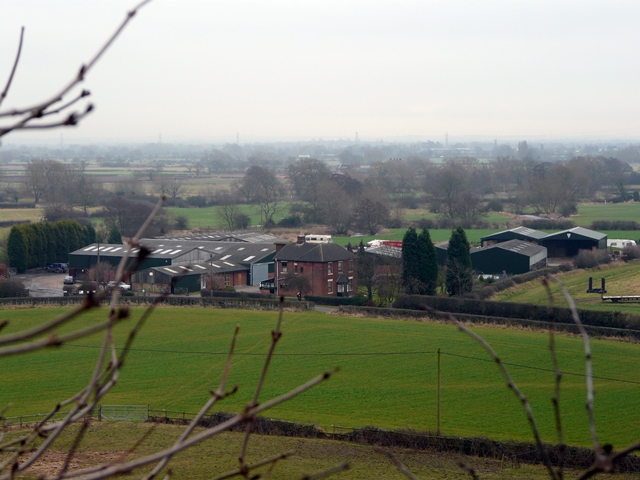 Blythe House Farm from footpath to Cowley Hill