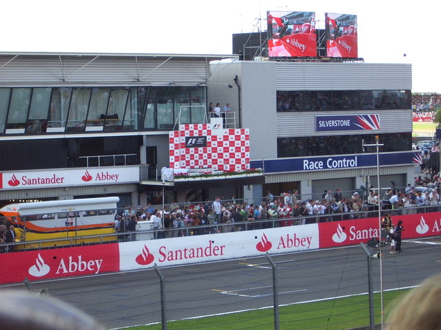 The F1 podium at Silverstone 2007