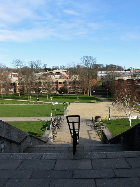 View from the Library Steps, University of Sussex
