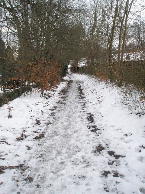 Footpath running from The Mount to Beech Lane