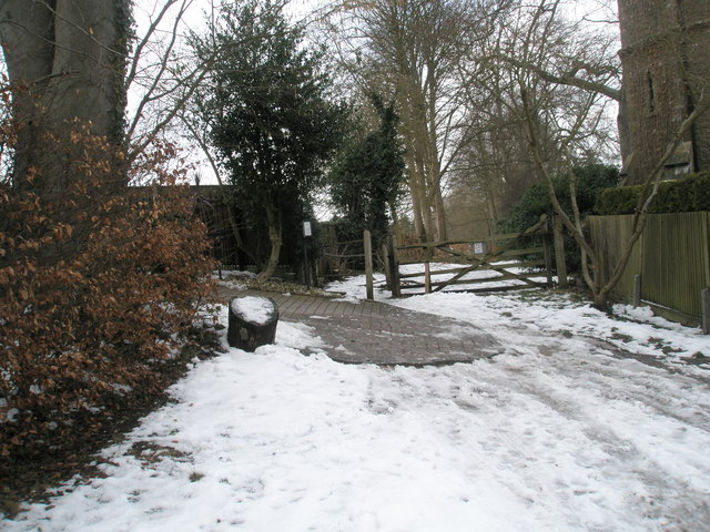 Entrance to the tower at the top of Beech Lane