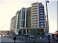 Apartment block on corner of Railway Street and Scotswood Road