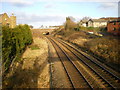 Preston to Colne Railway from the footbridge at Meadow Top Crossing