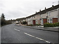 A row of terraced  houses on the A70