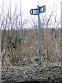 Sign for the Imber Range Path