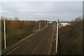 West Coast Main Line, looking North from Cromwell Avenue at Winwick Quay