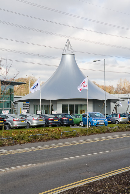 Unusual car sales office at Hendy... \u00a9 Peter Facey cc-by-sa\/2.0 ...