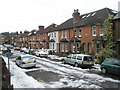 Snow melting in Testard Road