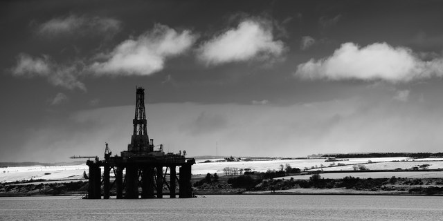 Oil rig, Cromarty Firth.