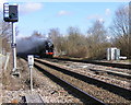 Tornado, blasts through Andover Station.