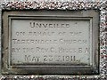 Plaque, South Wall Congregational Chapel, West Street, Whitland